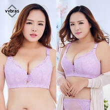 

vvbras Women Lace Embroidery Push Up Bh C D DD E Thin Cup Plus Size 34-50 Lingerie Fashion Women Bra Sexy Full Coverage Bra