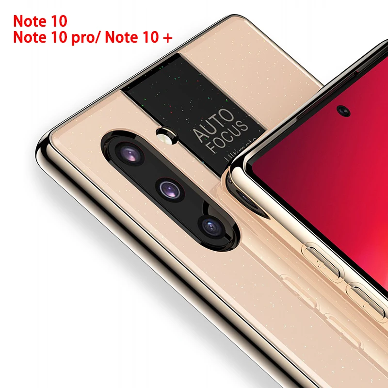 Phone Case for Samsung S10 Plus Case Galaxy Note 10 Plus Plating Mirror Hard Back Cover 2