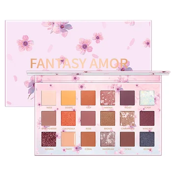 

Makeup Glitter Pigment Eye Shadow Pallete Cherry Blossom Eyes Shadows 18 Colors Shining Eyeshadow Palette Eyes Shadows Palett