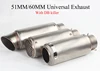 51MM 60MM Universal Motorcycle SC Exhaust PROJECT Muffler Escape Moto Dirt Bike Scooter Exhaust DB killer Suitable for most moto ► Photo 1/6