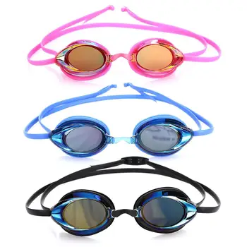 

Portable Swimming Mirror Goggles 3color Adult Breaststroke Anti UV Diving Swimming Goggles Practical Beach Swim Pc Durable