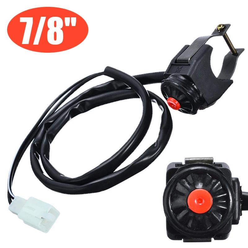 7/8" Motorcycle Handlebar Scooter ATV Bike Kill Stop ON-OFF Switch 1pc 