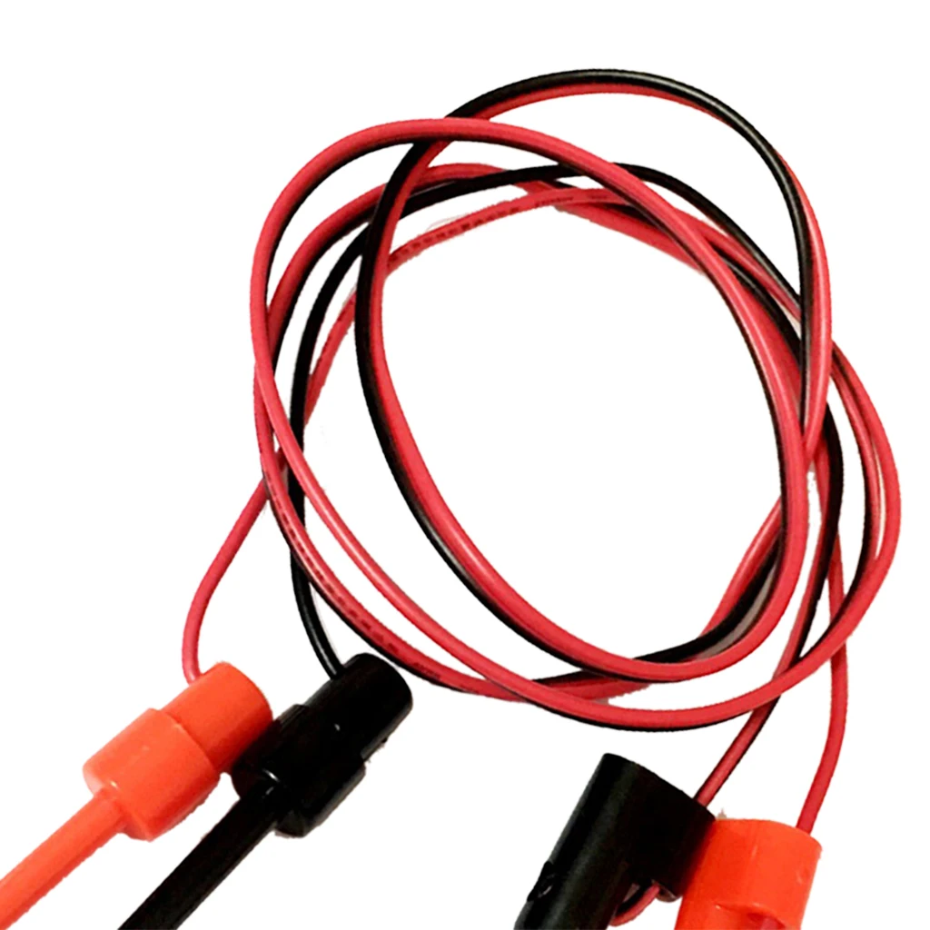 Multimeter Banana Plug to Test Hook Wire Cable 39-inch Flexible Test Cable with Protective Soft Silicone for Electrical Testing