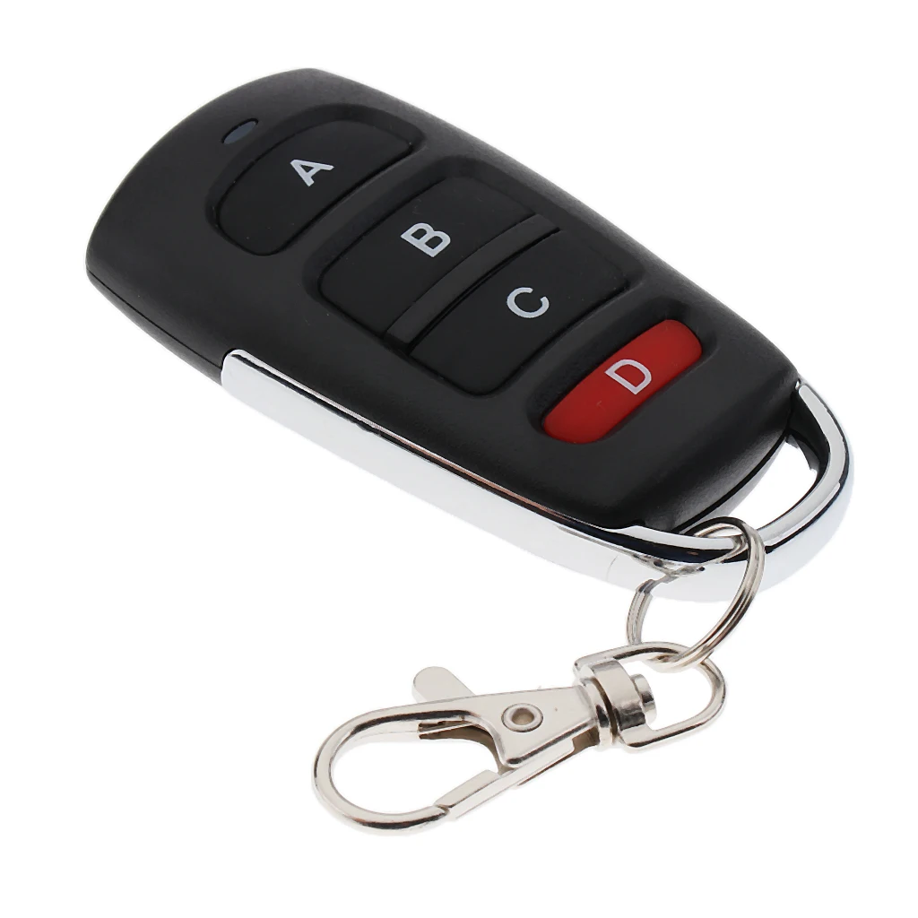 433Mhz Wireless Remote Control Car Door Electric Gate Keyfob 4-key Learn Column Fobs