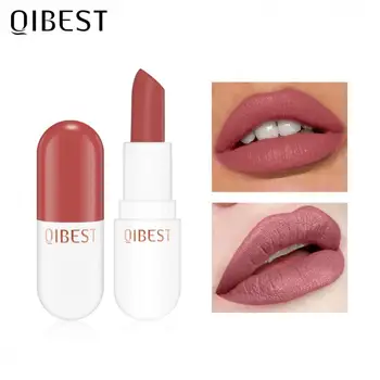 

Sexy Matte Lipstick Long-lasting Non-fading Nude Velvet Lipstick Pigment Waterproof Nutritious Lip Tint Makeup Cosmetics TSLM1