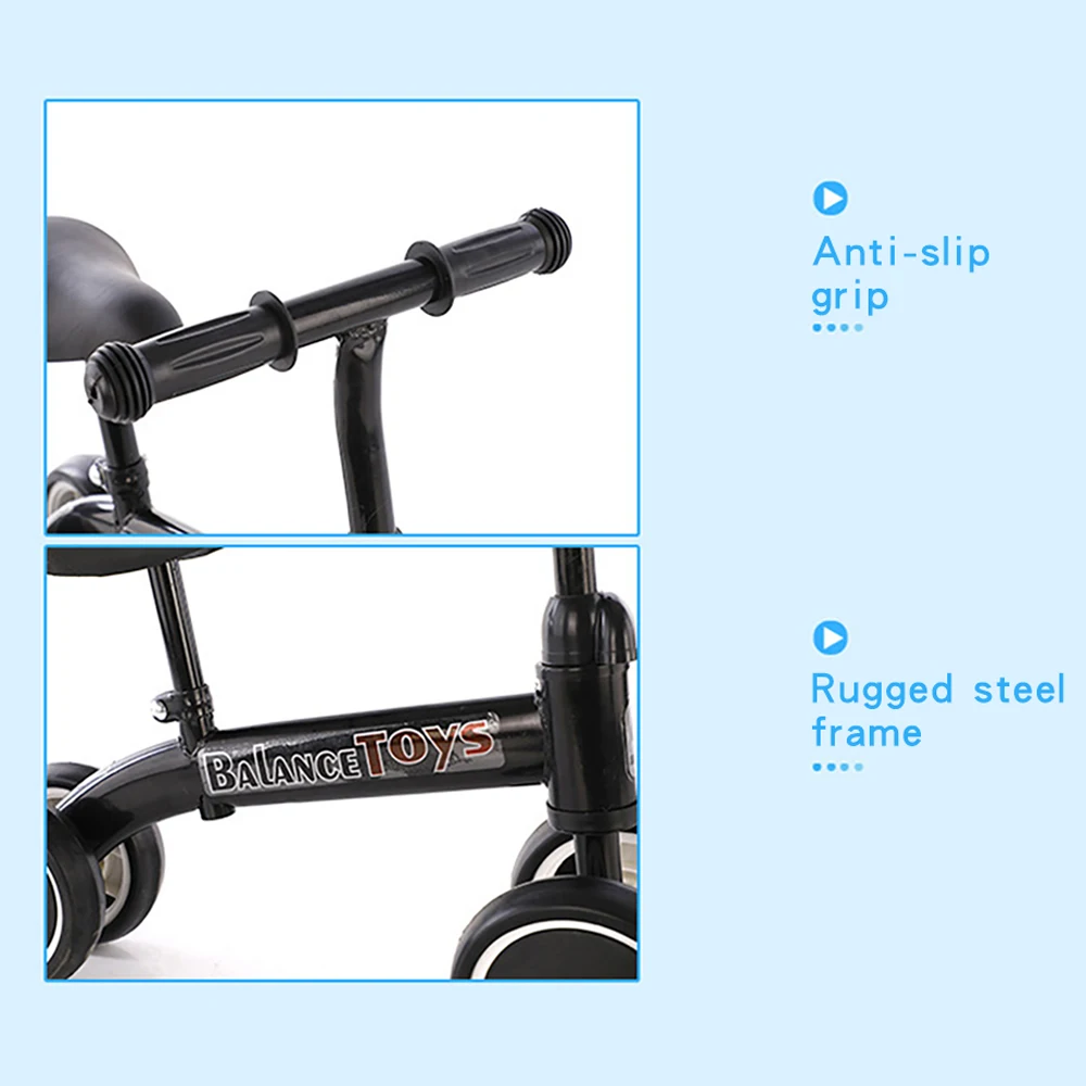 Children's Balance Bike Scooter for 1-3 Years Old Baby Learn to walk Car Four Wheels Outdoor Sports Bicycle Kids Toy Gifts