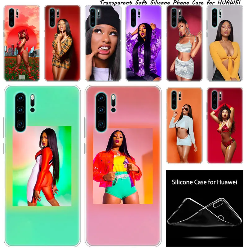 luxury Silicone Case Megan Thee Stallion for Huawei NOVA 3 3i 5 5i P20 P30 Pro P9 P10 P8 Lite 2017 P Smart Z Plus 2019 Fashion | Мобильные