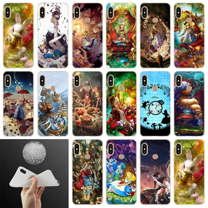 Сказки Алиса в стране чудес мягкий чехол для телефона Xiaomi Redmi 9a 8a 7a 6pro 6a 5a 5plus Note 9 8 7