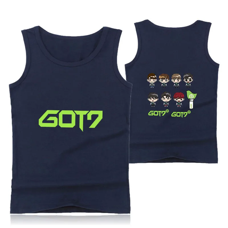 Летний жилет для фитнеса GOT7, мужская майка без рукавов для бодибилдинга, Майки для тренировок, топы размера плюс, одежда для спортзала