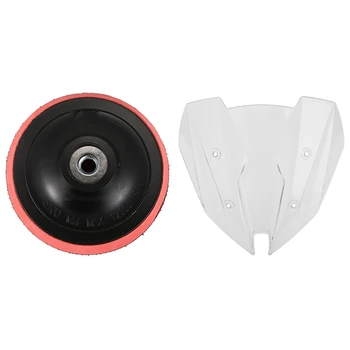 

Car angle grinder polishing disc 4 inch diameter & Motorcycle Windshield Windsn for Kawasaki Z250 Z300 13-17