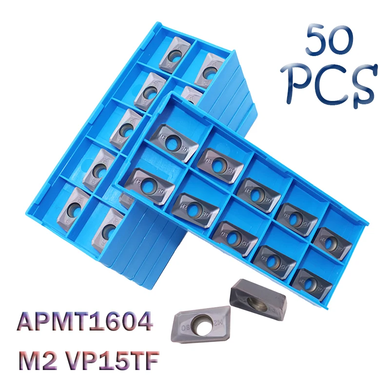 

APMT1604 M2 VP15TF карбидные вставки 50 шт. фреза APMT 1604 токарный инструмент для лезвия CNC Металлические Токарные Детали инструмент режущий станок