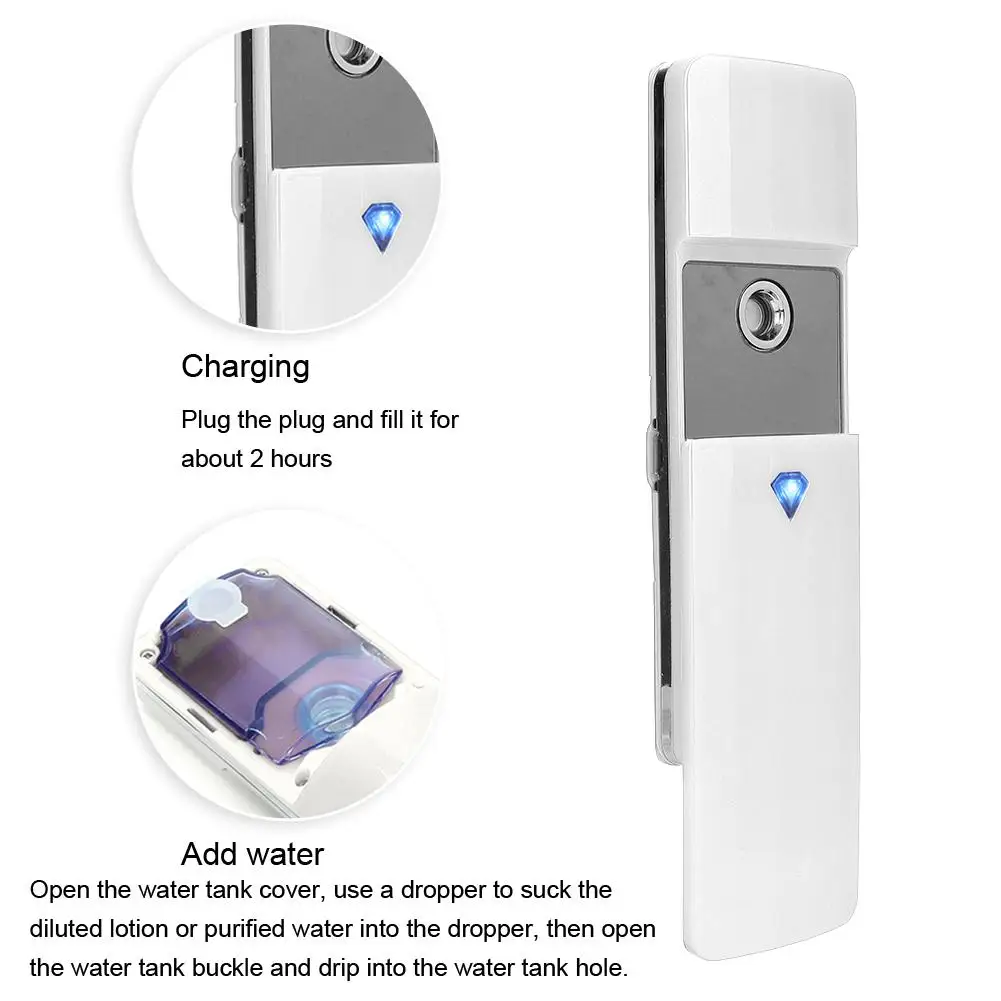 Nano Mist Sprayer Handy Atomization Machine Face Moisturizing Hydration Refreshing Portable Mist Sprayer 4
