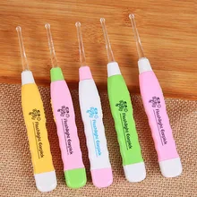 Уход за ребенком, Ушная ложка, светильник для чистки ушей, светильник для чистки ушей,, ложка для удаления ушной серы, светящийся ушной шприц, случайный цвет