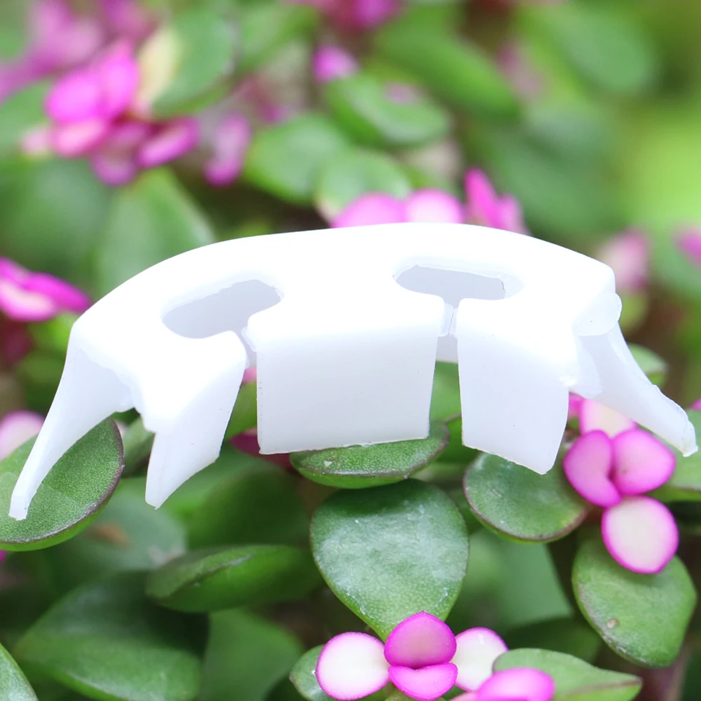 30PCS Plant Bender Plastic Tomato Branches Bending Clips Garden Greenhouse Support Low Stress Training Trainer Climbing plant clips plastic plant clips plant stem support