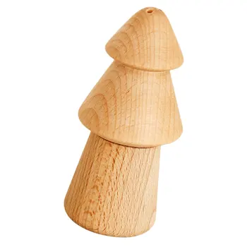 

1PC Solid Wood Toothpick Holder Household Pine Tree Shaped Toothpick Box