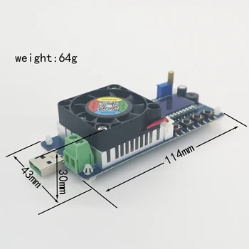 

Battery capacity tester Constant current electronic load USB power supply tester adjustable resistor FX25