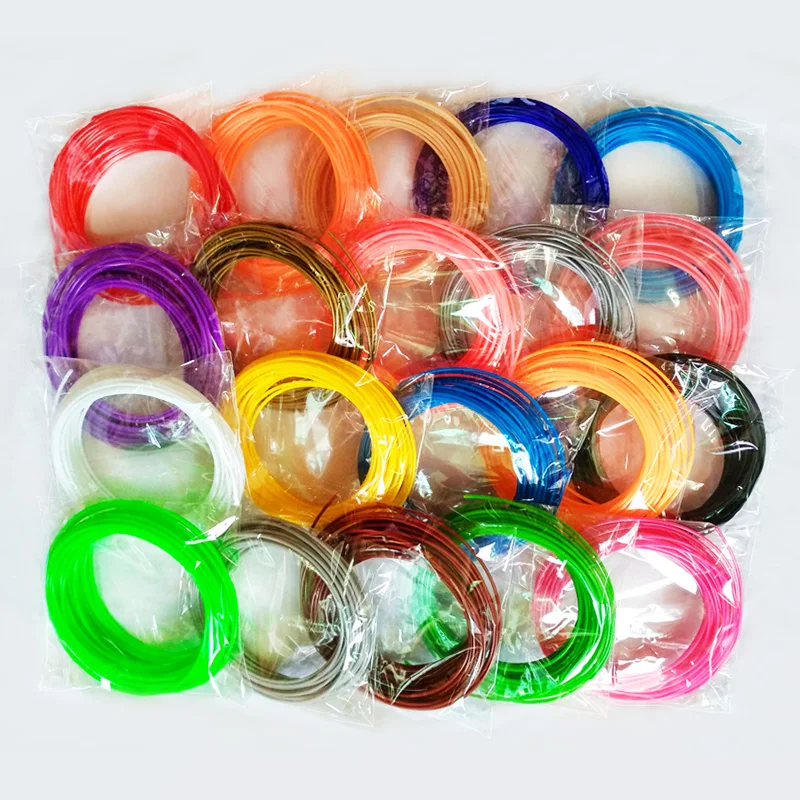 Quality product pla/abs 1.75mm 20 colors 3d pen filament pla 1.75mm pla filament abs 3d pen plastic rainbow