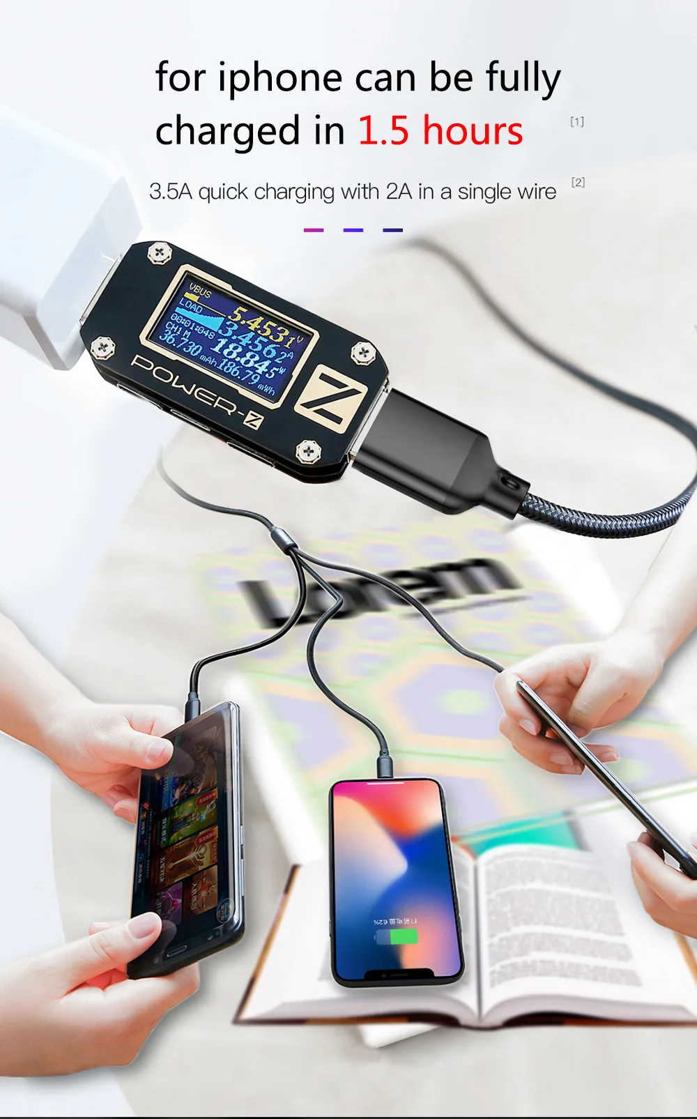 Hot 3in1 USB Type C Micro fast USB Cable Type-c for iPhone XR XS Max X 8 7 Charger Cable 0.35M 2A Fast Charging USB C Cable