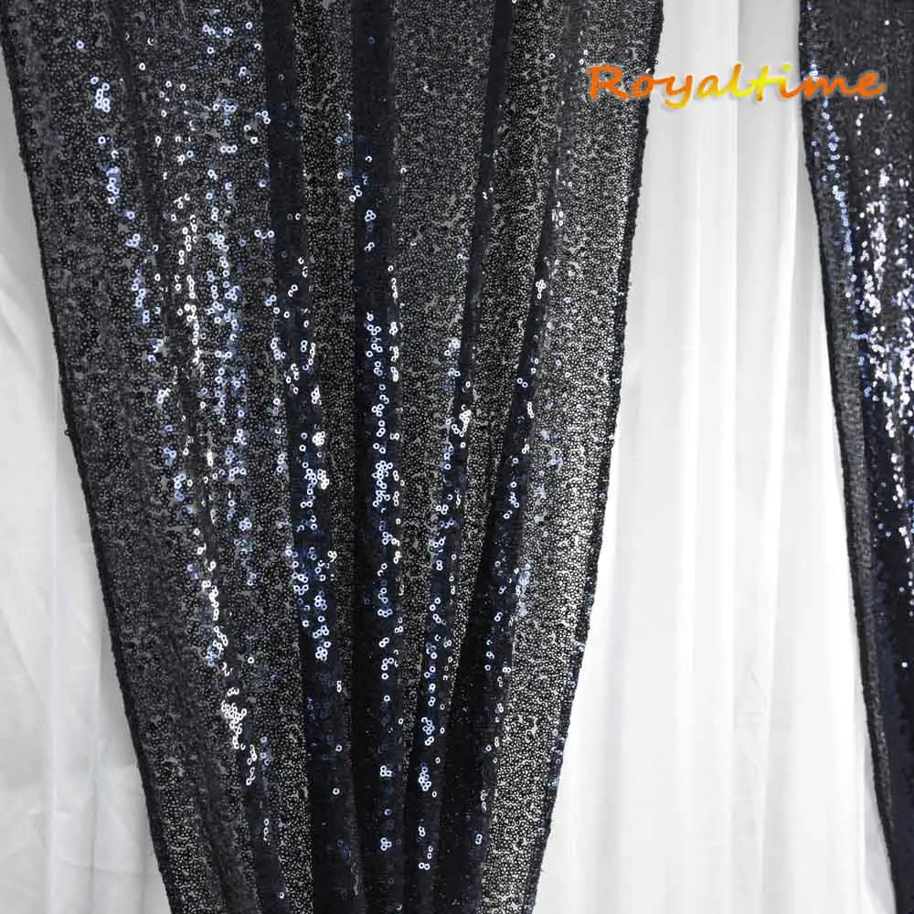 Royaltime фон с пайетками занавеска панель 2x8ft темно синий блесток фотография занавес
