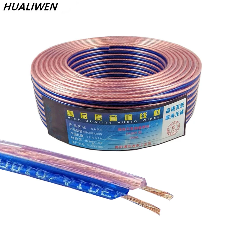 Cavo Per Altoparlanti Hi-Fi In Rame OFC 9 AWG – Connettori A Banana Placcati Oro, 3 M, Coppia, Alta Fedeltà