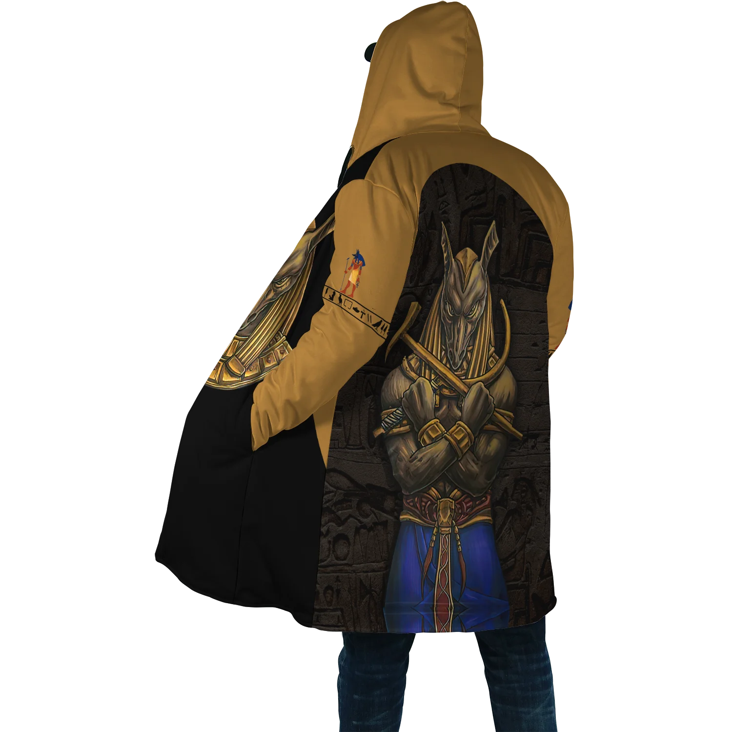 Winter Herren Mit Kapuze mantel Alte Ägypten Augen Von Horus 3D Druck Fleece wind breaker Unisex Casual Dicke Warme Kapuze mantel PF20 – Detail 22