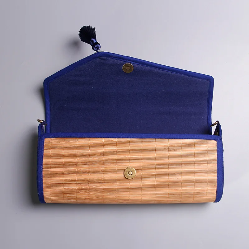 

Support Tie-dye Fabric Bamboo WOMEN'S Handbag Simple Retro WOMEN'S Bag Bamboo Characteristics Oblique Bag