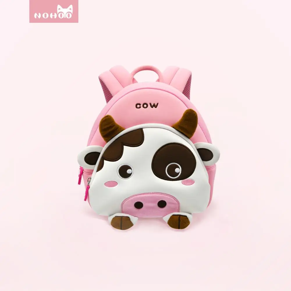 NOHOO школьные сумки 3D милая Корова детская сумка sac dos enfant рюкзак Детская школьная