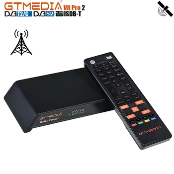 

GT Media V8 PRO2 TV Receiver Receptor DVB S2/DVB-T2/DVB C/ISDBT Combo TV BOX Support H.265 CCCAM Satellite Receiver DVB T2