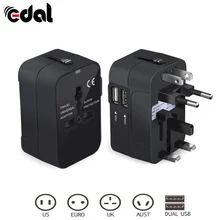 EDAL универсальное дорожное настенное зарядное устройство переменного тока с usb-зарядкой