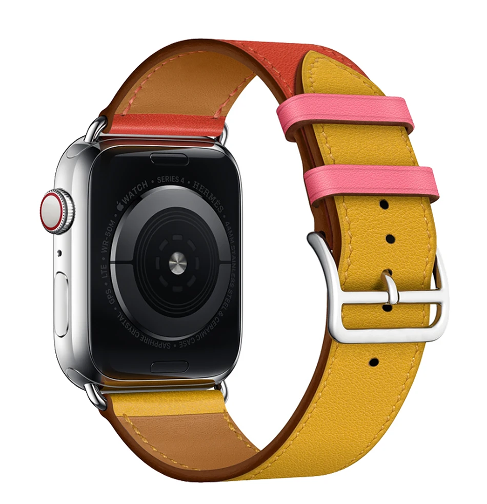 Ремешок Apple, кожаный, с пряжкой, удобный, мягкий, сменный, умные аксессуары, ремешок 38 мм, 40 мм, 42 мм, 44 мм, для IWATCH, кожаный ремешок