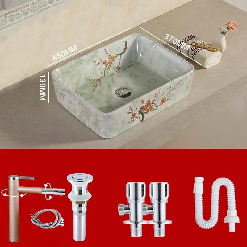 Appoggio туалетный столик Lavandino Bagno Waschtisch Sobre Encimera Wasbak Mano Salle De Bain Lavabo умывальник Pia Cuba Banheiro ванная раковина - Цвет: MODEL J