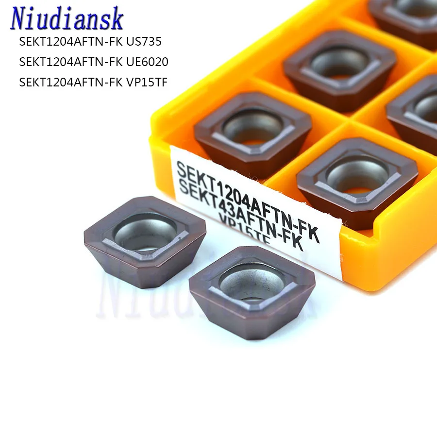 SEKT1204AFTN-FK US735 UE6020 VP15TF фреза токарный станок с ЧПУ Поворотные твердосплавные