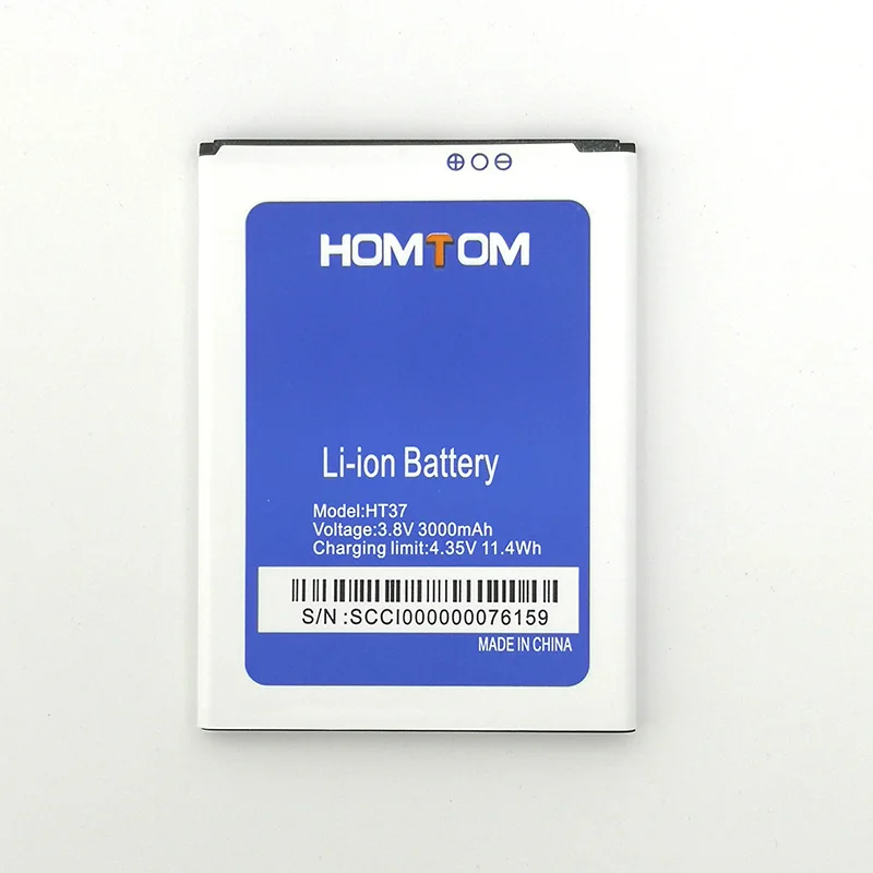 2 шт. Новинка 3000 мАч батарея для HOMTOM HT37/HT37 PRO мобильный телефон+ номер отслеживания