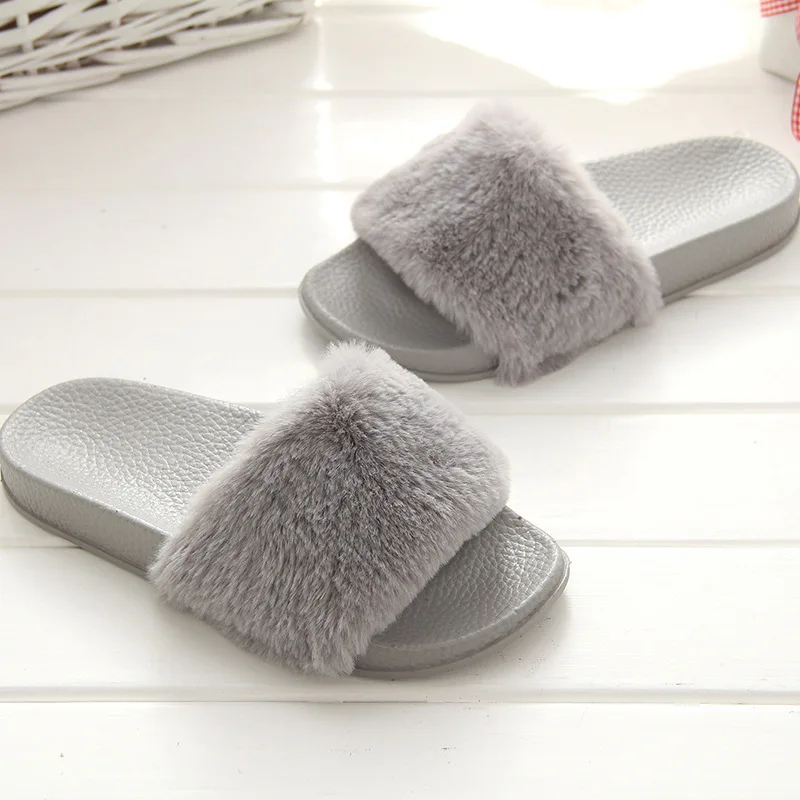 SWQZVT Autumn winter women slippers new comfortable outdoor indoor fur ladies slippers fashion platform sleepers shoes woman  (30)