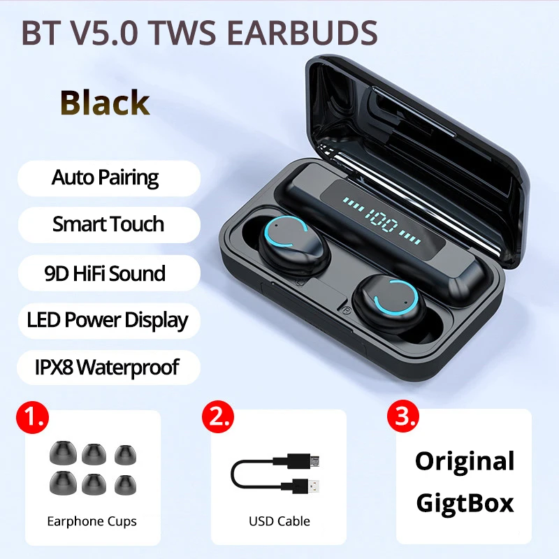 NAWARAJ 2020 TWS беспроводная гарнитура с сенсорным ключом Bluetooth 5 0 спортивные наушники