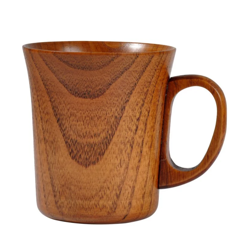 Натуральный ель ручной работы Jujube деревянная чашка кофе пивные кружки Деревянные Кружки - Цвет: A