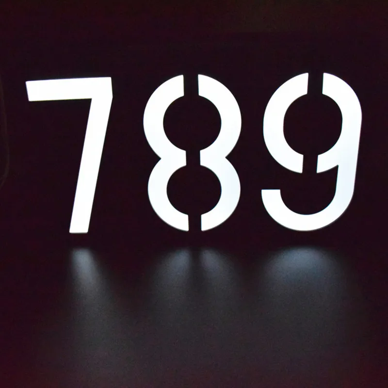 Водонепроницаемый Солнечный номер питания светодиодный световой знак Дом отель дверь адрес табличка почтовый ящик цифра пластина Солнечная настенная дверь лампа