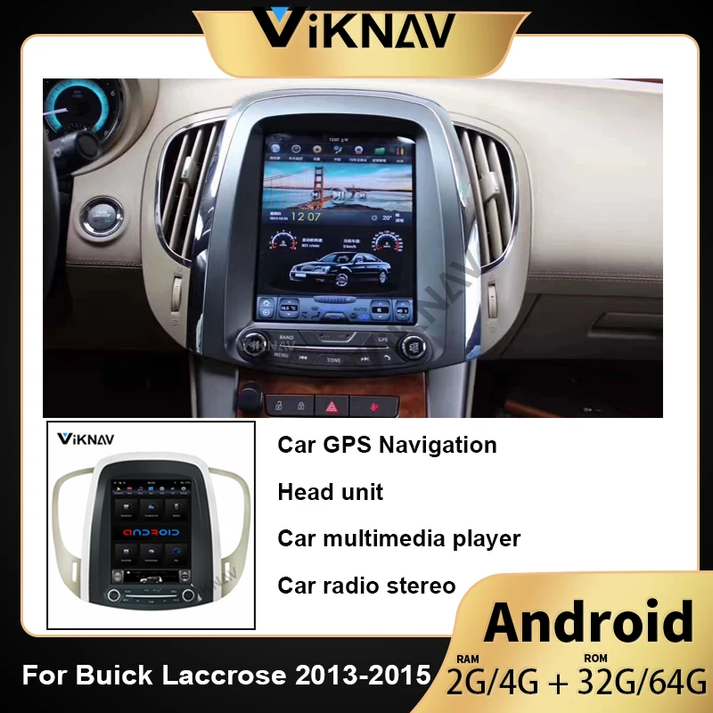Вертикальный экран авто радио dvd-плеер GPS навигация для buick Laccrose 2013 2014 2015 IPS