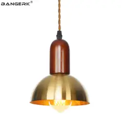 Скандинавский дизайн светодиодный подвесной светильник Современный Лофт Декор Регулировка железного дерева подвесной светильник для