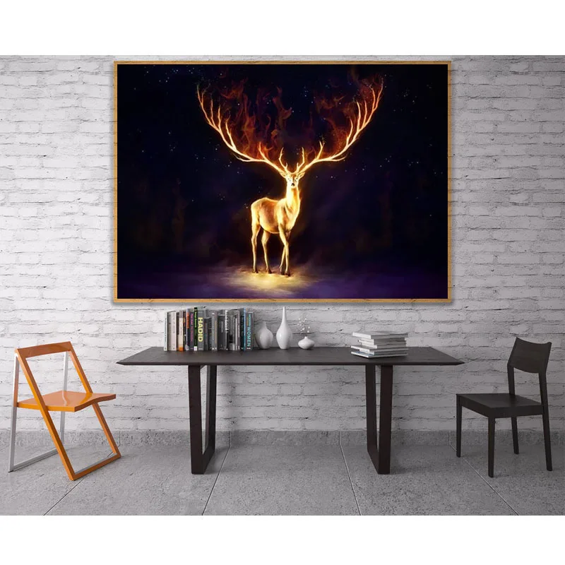 Олень Вселенная лиса Лев полный квадрат/круглые камни животное 5D алмазная