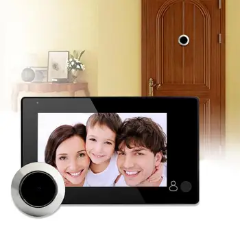 

4.3inch Camera Doorbell Detection Shooting Recording Display Video Viewer Electronic Peephole Viewer Digital wifi Door Viewer