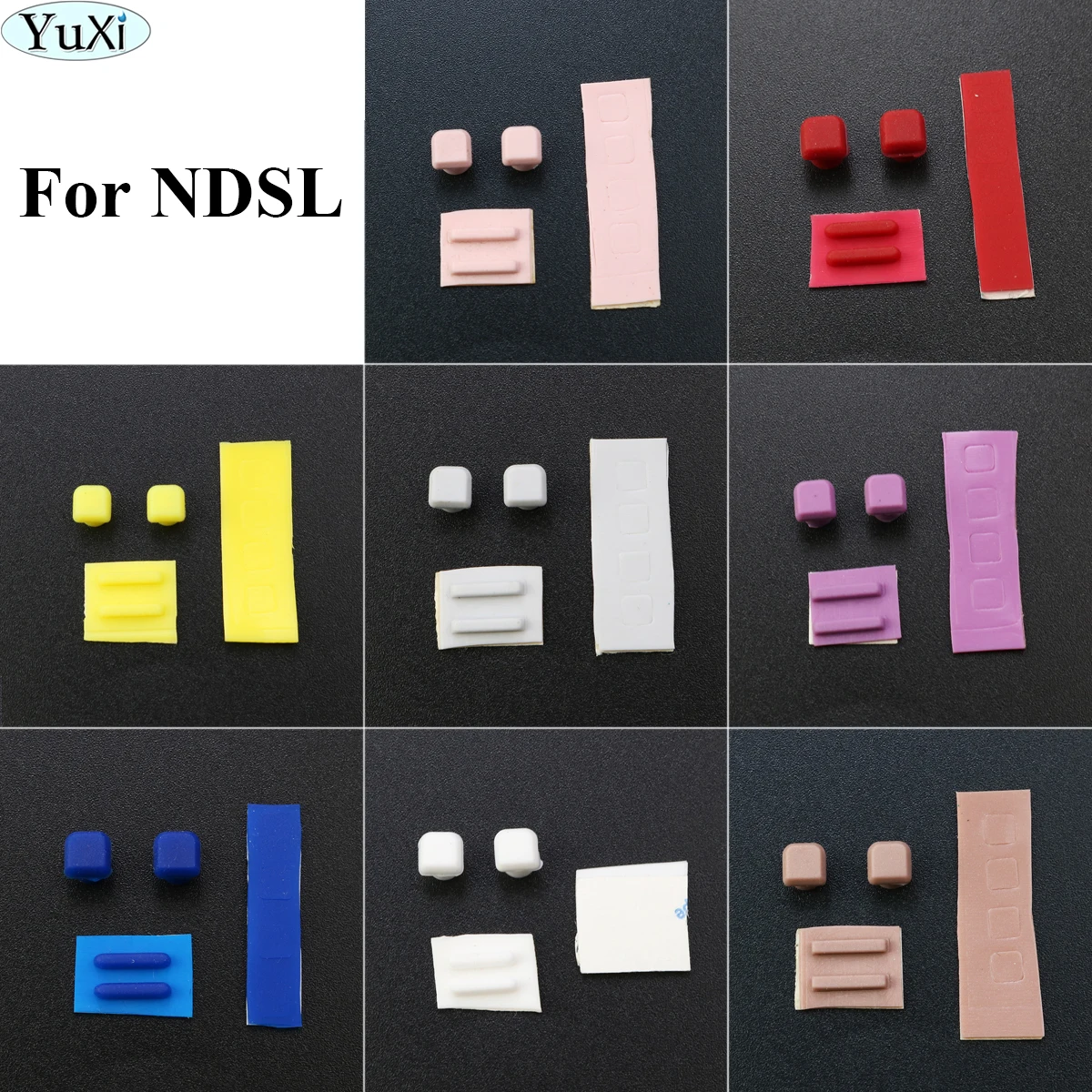 YuXi 8 Color Optional Screw Feet Cover for Nintend DS Lite for NDSL Game Console Screw Feet Cover Rubber Pad YuXi 8 Color Optional Screw Feet Cover for Nintend DS Lite for NDSL Game Console Screw Feet Cover Rubber Pad