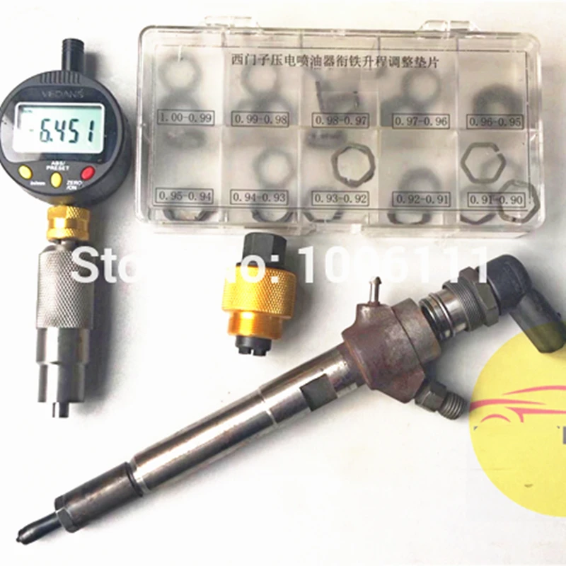 Пьезофорсунка инжектора с общей топливной магистралью испытательный