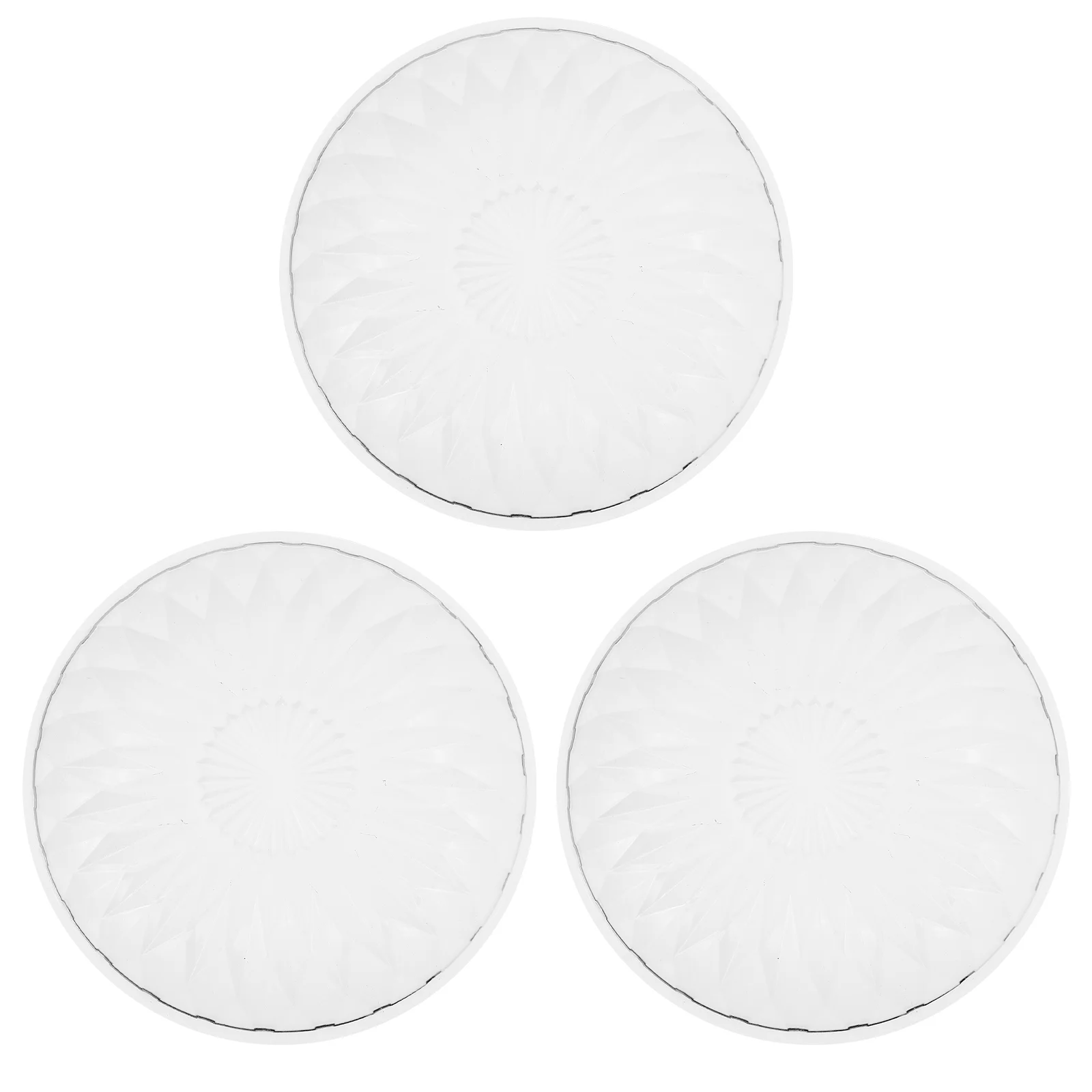 3 шт. креативные стеклянные пластиковые тарелки для конфет (прозрачные) | Дом и сад