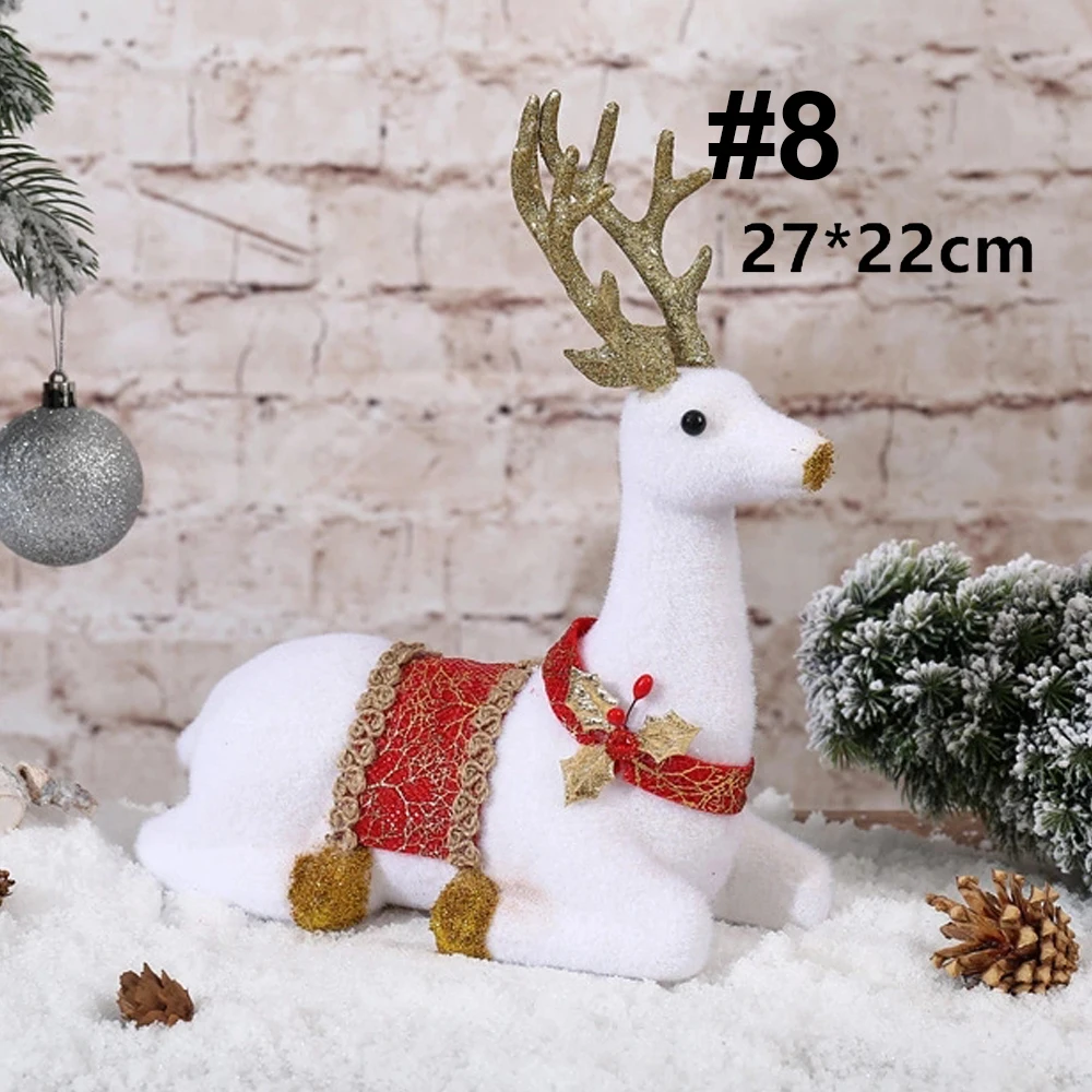 SOLEDI Смола Имитация моделирования белый олень стоящий магазин витрина Рождество Белый олень новогодняя игрушка офис