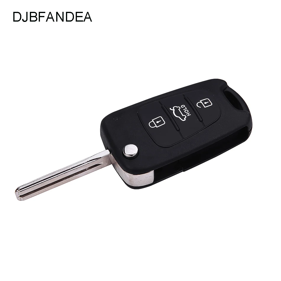 DJBFANDEA 3 кнопки флип корпус автомобильного ключа дистанционного управления для Kia