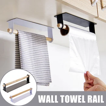 

Adhesive Paper Towel Holder Rack Under Cabinet for Bathroom Kitchen HUG-Deals