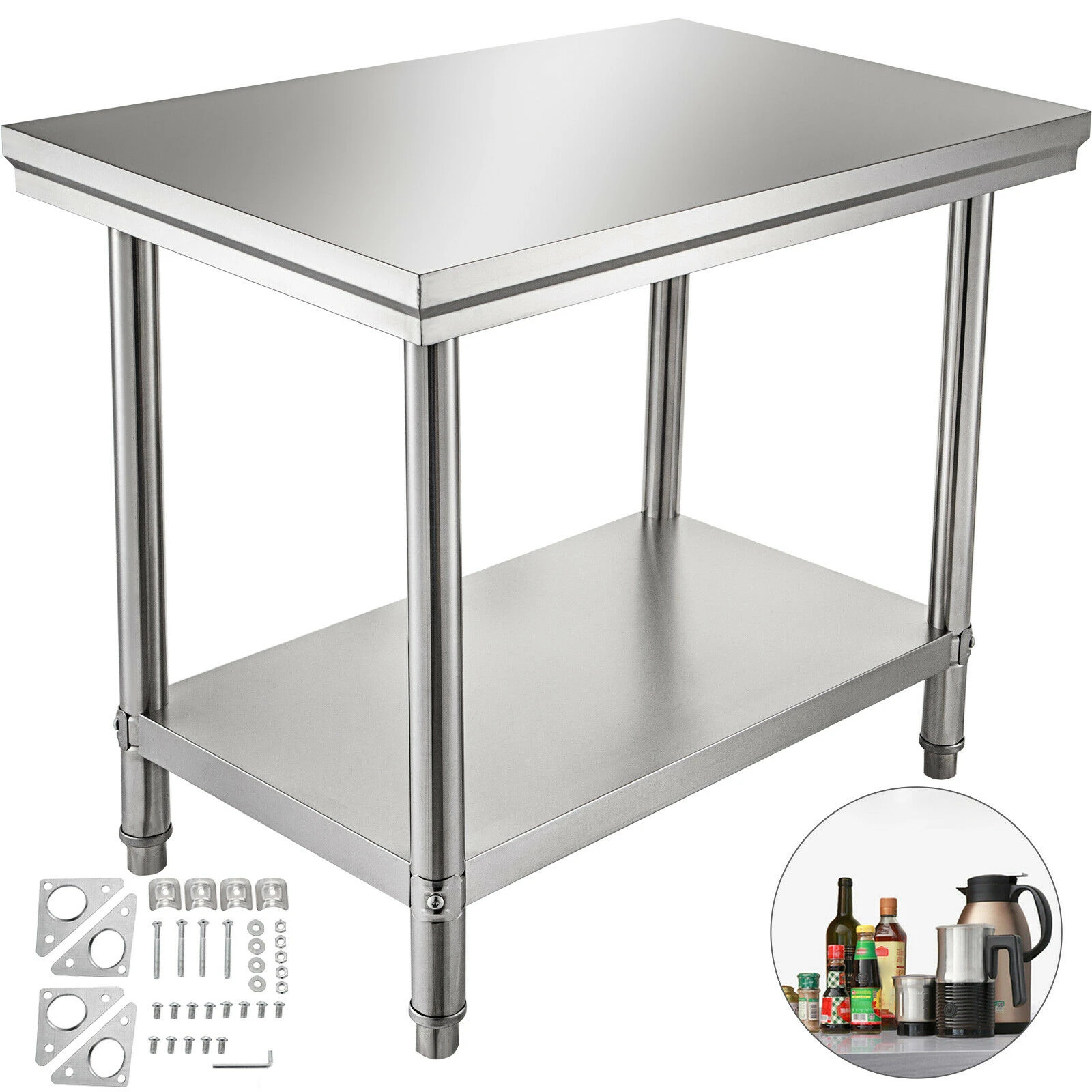de preparación de alimentos de acero inoxidable para trabajo cocina comercial, 24 "x 36"|table stainlesstable kitchen - AliExpress