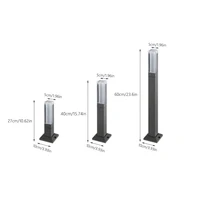 Extérieur Étanche IP65 10W LED Pelouse Lampe Nouveau Style En Aluminium Pilier Jardin Chemin Carré Paysage Pelouse Lumières AC85-265V 3