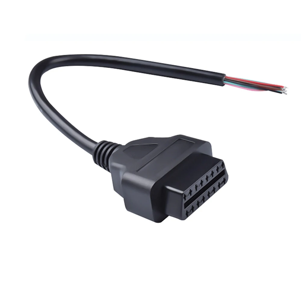 OBD 암 익스텐션 오프닝 케이블, 자동차 진단 인터페이스 커넥터, OBD II 암 컨버터, OBD2 수 케이블, 16 핀